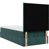 vidaXL Okvir kreveta s madracima tamnozeleni 80x200cm baršunasti | shoptok.hr