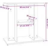  Stalak za akvarij boja hrasta 60 x 30 x 60 cm konstruirano drvo | shoptok.hr