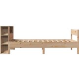  Krevet s regalom za knjige bez madraca 75x190 cm borovina | shoptok.hr