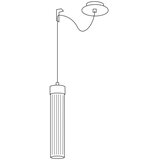  Kolarz 6009.30151 - Luster na sajli RAGGIO 1xE14/25W/230V srebro | Eponuda.com