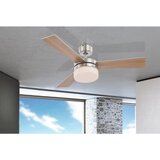 XXXL Stropni ventilator Alana (Opal, Mat nikal, Srebrne boje, Bukva, Srebrno-bukva, 105 cm, 50 W) | shoptok.hr