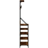 vidaXL Regal za oblačila s prostorom za čevlje dim. hrast 90x34x184 cm | Shoptok.si