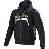 Alpinestars Chrome Ignition Hoodie Black/Yellow Fluorescent M Tekstilna jakna