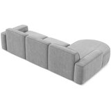 Makamii Svijetlo siva kutna garnitura od šenila (s lijevim kutom/s ležaljkom) Omao – | shoptok.hr