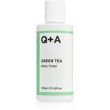 Q+A green tea daily toner losion za čišćenje sa zelenim čajem 100 ml | shoptok.hr