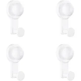 Set 4 belih sesalnih kavljev iz nerjavečega jekla, brez vrtanja White, (5000296426)
