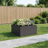 Vrtna saksija Crna 100 x 100 x 40 cm Čelična vrata | shoptok.hr