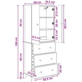  Set ormara 2 kom. 66 x 34,5 x 90 cm Konstruirano drvo | shoptok.hr