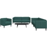  3-dijelni set sofa tamnozeleni od tkanine | shoptok.hr