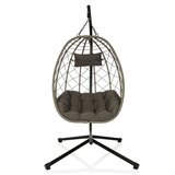 MID.YOU Viseči Stol Cocova, Črna, Siva | Shoptok.si