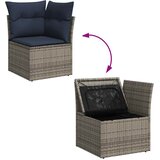  Vrtni set s jastucima, 12 dijelova, sivi poliratan | shoptok.hr