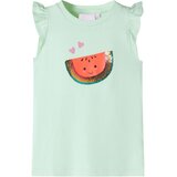  Dječja majica s volanima na rukavima nježnozelena 92 | shoptok.hr