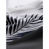 Ombre Men's two-tone t-shirt with palm leaf print - dark grey | shoptok.hr