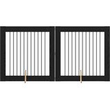  Vrata za pse s postoljem 2 pcs Crni hrast 100 x 100 cm | shoptok.hr