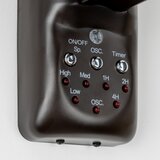  ZEVENTI - Zidni ventilator FREEZE 50W/230V crna/smeđa + daljinski upravljač | Eponuda.com