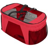  2-slojna sklopiva kolica za pse crvena 83x48x97 cm tkanina | shoptok.hr