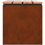  Vrtna klupa Rđa 60 x 40 x 43 cm Otporni čelik | shoptok.hr