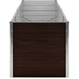 vidaXL Visoka greda rjava 240x80x77 cm pocinkano jeklo | Shoptok.si