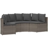  Kavčna garnitura 2 pcs Siva Trden akacijin les in poli ratanu, (5000145655) | Shoptok.si