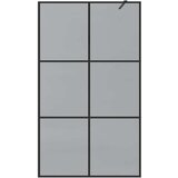  Zid za walk-in tu&amp;scaron; Crna 115 x 195 cm Staklo otporno na udarce Slike