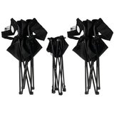 Trizand Set sklopivih kamping stolica i stola 2+1 crni | Shoptok.si