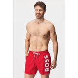 BOSS Black Kratke kopalne hlače 'Octopus' modra / bela | Shoptok.si