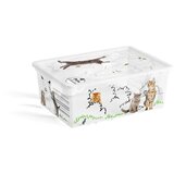 Kis Bela plastična škatla za shranjevanje s pokrovom 37x26x15 cm C Box Style – u