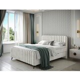 MID.YOU POSTELJA Z VZMETNICO 200 cm x 200 cm , les, tekstil, leseni material bež | Shoptok.si