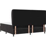  Krevet s opruga kutije s madracem Crna 200 x 200 cm Baršun | shoptok.hr