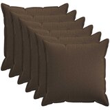  Presvlaka za jastuk 6 pcs HOUTEN Sivosmeđa 80 x 80 cm Slike