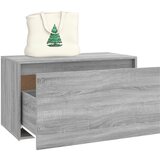  Klupa za hodnik sivi hrast 80 x 40 x 45 cm konstruirano drvo | shoptok.hr