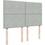  Otomanski krevet s madracima svijetlosivi 140x200 cm baršunasti | shoptok.hr