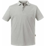 RUSSELL Light Grey Men's Polo Shirt Pure Organic Cene