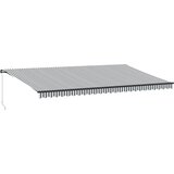 Tenda na ručno uvlačenje s LED antracit i bijela 600 x 350 cm | Eponuda.com