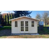 Male kuće Drvena vrtna kuća AINO 400 × 400 cm sa šindrom | shoptok.hr