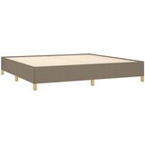  Krevet s oprugama i madracem smeđesivi 200x200 cm od tkanine | shoptok.hr