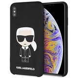 Karl Lagerfeld originalen ovitek KLHCI61SLFKBK za iphone xr črna silikonska zaščita - full body iconic Cene