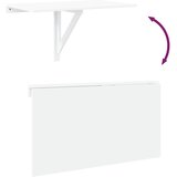 Sklopivi zidni stolić visoki sjaj bijeli 100x60x56 cm drveni | shoptok.hr