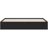  Okvir za krevet s ladicama crni 200x200 cm konstruirano drvo | shoptok.hr