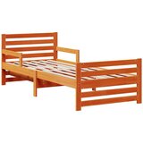  Konstrukcija postelje z vzmetnico Voščeno rjava 80 x 200 cm, (5000084204) | Shoptok.si