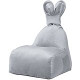 The Brooklyn Kids Svetlo siva otroška vreča za sedenje Funny Bunny – Cene