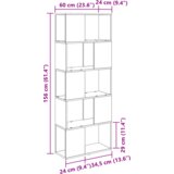 vidaXL TV predal Star les Inženirski les 60 x 24 x 155 cm TV predal | Shoptok.si