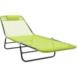  Zložljiv ležalnik Zelena 182 x 55 x 85,5 cm Tekstil, (5000269150) | Shoptok.si