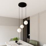  Visilica na sajli ROYAL 3xE14/10W/230V, prečnik 30 cm, crn | Eponuda.com