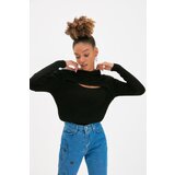 Trendyol Black Soft Textured Window/Cut Out Knitwear Sweater | Eponuda.ba