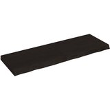  Kupaonska radna ploča tamnosmeđa 120x40x(2-6) cm tretirano drvo | shoptok.hr
