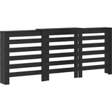 vidaXL Prekrivka radiatorja iz črnega hrasta Črn hrast Trden hrast | Shoptok.si