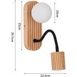 Brilagi - Drvena zidna lampa MODERN WOOD 1xG9/5W/230V + 1xGU10/8W | Eponuda.com