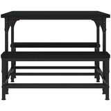  Stolić za kavu crni 100x50,5x40 cm od konstruiranog drva | shoptok.hr
