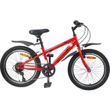 Otroško Kolo 24 Palcev 6-Speed priporočeno za 8-12 let Rdeča - - Rdeča - 15.38 - 123 x 51 x 78 cm - 2025-